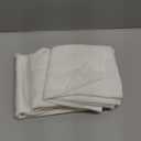 jinchan Linen Kitchen Curtains and Valance Set Tier Curtains 24 Inch Length for Cafe Living Room Bedroom Bathroom Farmhouse Rustic Country Small Drapes 3 Piece Set Rod Pocket White