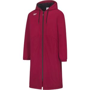 Speedo Unisex Adult Parka Jacket Fleece Lined Team Colors (Medium, 2.0 Team Maroon)