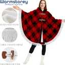 Warmstorey Poncho Wearable Blanket Mama Hooded Blanket Birthday Gift for Mom  Cozy Gift from Daughter, Son, Or Husband