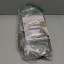 YoungsTex Olive Green Linen Curtains 40 Inch Length - Short Light Filtering Drapes Semi Sheer with Back Tab Rod Pocket for Bathroom Kitchen Window, 2 Panels, 42 X 40 Inch