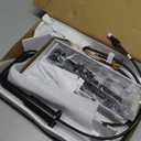 Delta Nicoli Matte Black/ Brushed Gold Faucet 3 Hole, 8 Inch Widespread Bathroom Sink Faucet for Vanity, Push-Pop Drain Assembly, Matte Black/ Champagne Bronze 35849LF-GZ