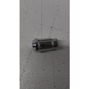 12mmx1.5 Zinc Aftermarket Wheel Lug Nut, 1 Pc M12x1.5 Open End Cone Seat Bulge Acorn One-Piece lugnuts 0.83”(21mm) Long 3/4”(19mm) Hex, Sliver