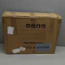 Vanity Stool Chair for Makeup,Modern Velvet Butterfly Accent Chair,White Cute Girls Bow Knot Backrest Chair with Golden Leg for Living Room,Bedroom,Vanity,Office,Reading Nook (Large)