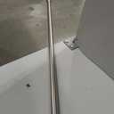 Amazon Basics No Drill Spring Tension Curtain Rod, Adjustable Extra Long 78-108" Width, Nickel, Classic Finial