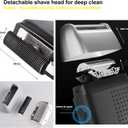 Corded Electric Foil Shaver,Professional Close Shave Razor,Bald Head Shavers for Men,Barber Shop Fade Style Clipper,Face Stubble Beard Smooth Trimmer,12v Powerful Motor,Only Corded Use