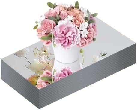 JAMBALAY 12"×5" Mirror Centerpieces for Tables, Set of 12 Glass Mirror Table Centerpieces, Rectangular Glass Mirror Trays, Mirror Candle Plates for Wedding Decorations and Party