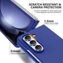 for Galaxy Z Flip 4 Case, Matte PC Case for Women Men Girls Boys Drop Protection Shockproof Slim Thin Cute Cover for Galaxy Z Flip 4, Blue 10.12