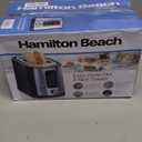 Hamilton Beach 2 Slice Extra Wide Slot Toaster with Bagel & Defrost Settings, Shade Selector with 7 Browning Levels, Toast Boost, Auto Shutoff, Black & Stainless Steel (22633)