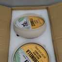 TIKI Citronella Candle 2-Pack  7-Inch White Wax Bowl with Concrete Finish  Outdoor Decorative Candles for Patio, Deck, Garden, Backyard & Camping