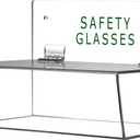 Cq acrylic Safety Glasses Holder with Lid,Dustproof, suitable for countertops and walls,3" Height, 9" Width, 6" Depth,Pack of 1