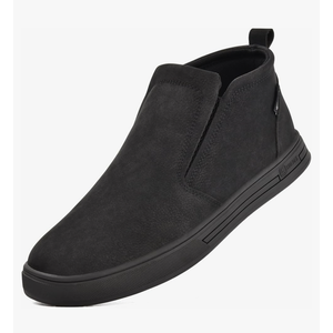 SUADEX Mens Slip On Non Slip Work Shoes,Waterproof Arch Support Food Service Shoes, Lightweight Chef Kitchen Restaurant Resistant Sneakers,Black Zapatos Trabajo, 10.5 size