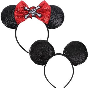 2pcs Pirate-Themed Headband Women Pirates Costume Accessories