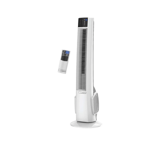 Lasko Oscillating Tower Fan with Remote Control - Tower Fan for Bedroom & Office, 4 Quiet Speeds, 38" White, T38400