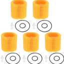 Engine Oil Filter Kit Replacement for Toyota Avalon Camry RAV4 Sienna Scion IM XD 04152YZZA1 Oil Filter Replacement for Lexus ES300h ES350 IS200t RX350 RX450h (5)