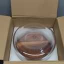 LOVYANXUE 197 oz Large Glass Salad Bowl with Acacia Wood Lid - Glass Trifle Bowl, Versatile Serving Bowls for Cake, Salad, Fruit, Baking, Dessert, Meal Prep, Storing, Microwave & Oven Safe, BPA Free (10 INCH)