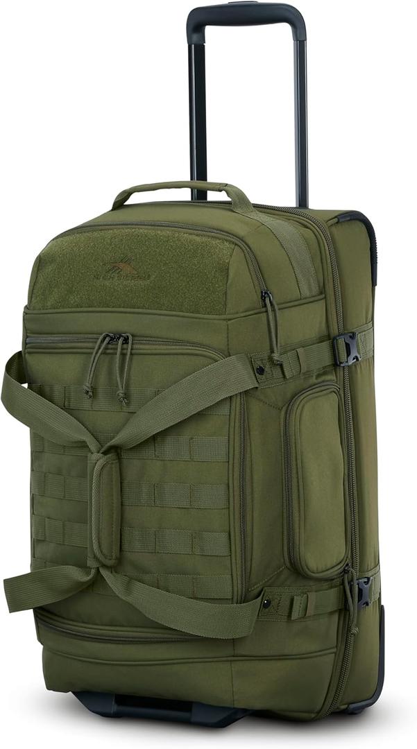 High Sierra Pathsetter Wheeled Carry-On Duffle (Moss) 13.5"L x 13.2"W x 23.1"H