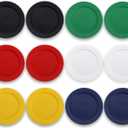 Berglander Plastic Plates Set of 12 Pieces 10", Mutil Color Reusable and Unbreakable Flat Dinner Plates, Salad Plates, Pasta Bowls, Dishes Set Easy to Carry for Home, Garden, Picnic, Camping