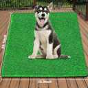 Artificial Grass, Large Artificial Turf, Synthetic Grass Mat Training Pad for Small/Medium/Large Dogs, Fake Grass Rug with Drainage Holes, Indoor Outdoor Rug Patio Lawn Decoration (3.28'x4.92')