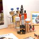 4 Tiered Stands for Display,4MM Thick and Durable,2 "Wide Clear Acrylic Risers Table Display Stand for Perfume Organizer,Cupcake Stands,Figurine Display,Makeup Display and Toy Funko Pop Display,1 Pack