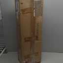 RUSTOWN Rustic Wood Wall Storage Cabinet with Two Sliding Barn Door, 3-Tier Decorative Farmhouse Vintage Cabinet for Kitchen Dining, Bathroom, Living Room, Dark Walnut