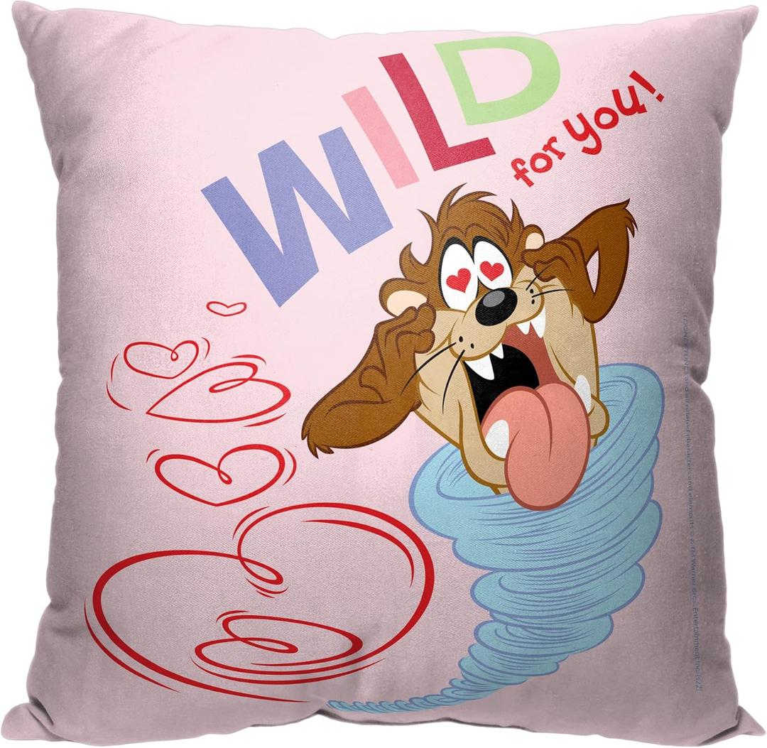 Northwest Looney Tunes Pillow, 18" x 18", Wild for You