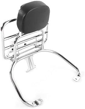 Rear Luggage Rack, Silver Rear Luggage Rack with Backrest Cushion Fit for Sprint Primavera 5 125 15 25 3 GTS Luggage Carrier Bracket