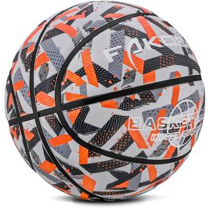 Fakofis Kids Basketball Size 5, 27.5 inch, Polyurethane, Red