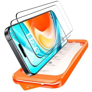 TORRAS Top-Notch Military-Grade Shatterproof for iPhone 15 Screen Protector [Most durable 9H+ Glass,Unbreakable from 12-foot Drop] for iPhone 14Pro&iPhone 15, Diamond Shield 1 Packs