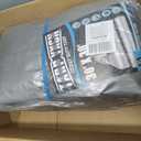 Heavy Duty Tarp 30x30 Feet, 14 Mil Waterproof Poly Tarps Cover UV Resistant, Rip & Tear Proof with Metal Grommets Every 20 Inches Silver Tarp by TA*RP YXCN