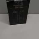 Sangcon Gravity Electric Salt and Pepper Grinder Set Automatic Shakers Mill Grinder with LED Light, BATTERY POWERED Adjustable Coarseness One Hand Operation, Upgraded Larger Capacity