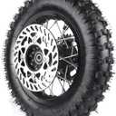12mm Axle Rim Wheel with 80/100-10 3.00-10 Tire Tube+420 Rear Chain Sprocket+brake disc For Apollo SSR 70cc 110cc 125cc XR CRF Dirt Pit Bike Mini Motorcycle