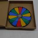 24 Inch Prize Wheel Tabletop orFloor Stand Fortune Spin with Dry Erase Marker and Eraser for Engaging Home Parties, Trade Show, Carnival Events