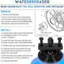 For Detroit Diesel DD13 DD15 Front & Rear Crankshaft Oil Seal Remover Installer Tool Master Kit Alternative to W470589004300 W541589023300 W541589003400