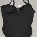 AI'MAGE Women's Tummy Control Swimsuits Ruched Slimming One Piece Bathing Suit V Neck Swimsuit (XX-Large)