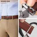 BULLIANT Men's Belt,Reversible Belt Adjustable For Gift Men 1.25-Cut For Fit-2 Sides in 1 Belt(Not 2)