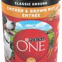 Purina ONE Classic Ground Chicken and Brown Rice Entree Adult Wet Dog Food - (Pack of 12) 13 oz. Cans (EXP 03/02/28)