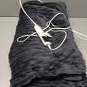 Heated Blanket Electric Throw, Soft Flannel Heating Blanket with 8 Hours Auto Off 10 Fast Heating Levels Machine Washable Sherpa Heated Blanket with Overheating Protection (Throw (50" x 60"), Gray)