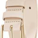 Women's Belt Fashion Multicolored Waist Leather Belts for Jeans Pants with Pin Buckle