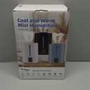 6L Humidifiers for Bedroom Large Room Home,Cool and Warm Humidifier for Baby and Plants Hot Mist Top Fill Desk Humidifier Oil Diffuser,Quiet,Auto Mode,360Nozzle-Midnight Black(2026 Upgraded)