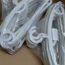 Plastic Clothes Hanger, Extra Thick Plastic Wide Shoulder Adult 360 Degrees Rotate Slip Resistant Standard Clothing Hanger Ideal for Everyday Use White 10 Pack