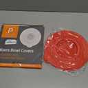 Silicone Mixer Bowl Cover Compatible with KitchenAid 6-7 Quart Bowl-Lift Stand Mixers, Airtight Lid with Collapsible Small Bowl, Splash Guard, Dustproof, Reusable, Dishwasher Safe(Red)