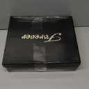 ABSOLEX Women Pointed Toe Rhinestone Block Medium Heel Ankle Booties (5, Red)