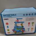4-Tier Water Table for Kids 3-5, Summer Outdoor Beach Sensory Activity Playset Kids Sand and Water Table Toys, Birthday Gifts for Boys and Girls 3 4 5 6 7 8