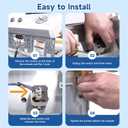 WP3398094 3398094 Dryer Start Switch Compatible with Whirlpool KitchenAid Maytag WED5840SW0 WET4124HW MGDP575GW, WP3398094 Dryer Push to Start Switch Replace PD00028502 527426 AP6008357 PS11741492