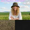Zylioo XXL XL L Bucket Hat for Big Heads,Faux Linen Summer Cool Sun Hats,Giant Lightweight Travel Hats with Chin Strap (Brown)