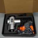 TOLOCO Massage Gun, Muscle Massage Gun Deep Tissue for Athletes with 10 Massage Heads, Electric Percussion Massager for Any Pain Relief, Valentines Day Gifts for Him Her, Silver