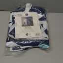 Lush Decor Whale Shower Curtain - Fabric Ocean Fish Animal Print Design for Kids, 72" x 72", Navy