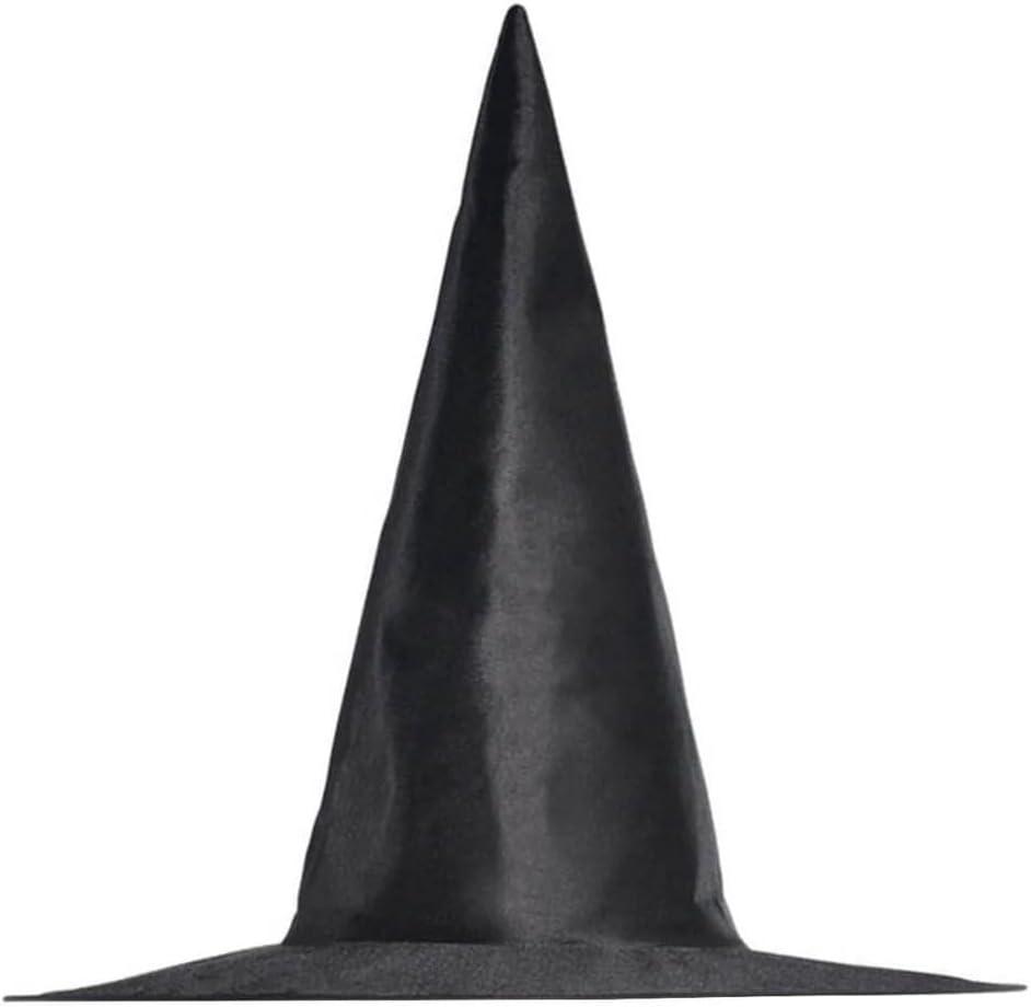 Classic Black Witch Hat - Perfect Halloween Costume Accessory For Fun Parties & Magical Celebrations - 1 Pc