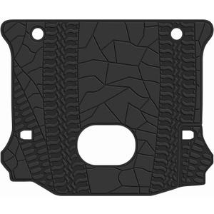 Cargo Liners Custom Fit for Jeep Wrangler JK Unlimited JKU 4 Door Sahara Rubicon 2015 2016 2017 2018 Trunk Mats Full Black Rubber All Weather with Subwoofer Heavy Duty Odorless