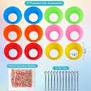 XANGNIER Hair Accessories Kits for Girls,Women,Kids,12 Pcs Cupcake Liners Hair Accessories Decorations for Crazy Day with 12 Clips and Silicone Decorative Granules